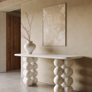 Pebble Stone Console Table